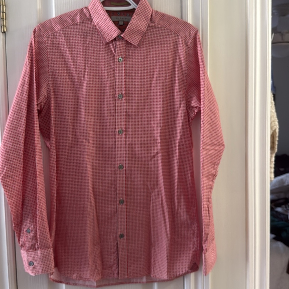 Ted Baker London Men's Dress Shirt Neck Size 15 Gorgeous, Mint Condition - Picture 3 of 9